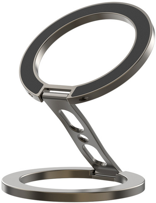 리우 맥세이프 마그네틱 양면 자석 스마트톡 휴대폰 거치대, 1개, 건메탈블랙