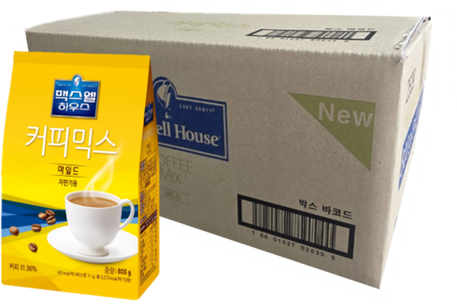 맥스웰하우스 마일드 800g x 10개입, 1박스