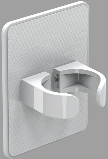 쿠쿠스토어 빗홀더 욕실 벽 교수형 스토리지 랙 헤어 클립 주최자 쿠션 크리 티브 플라스틱, 02 White