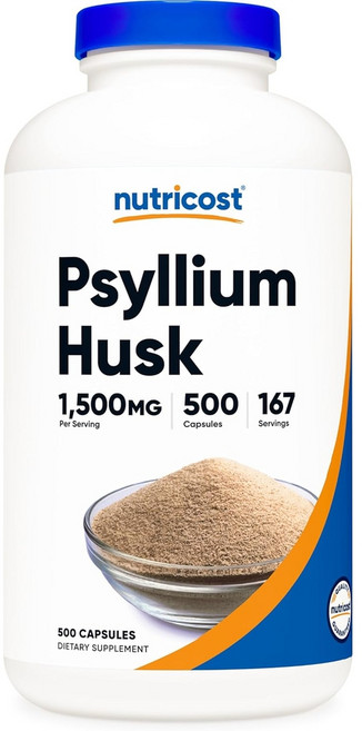 뉴트리코스트 차전자피 차전차피 식이섬유 500캡슐, 500정, 1개