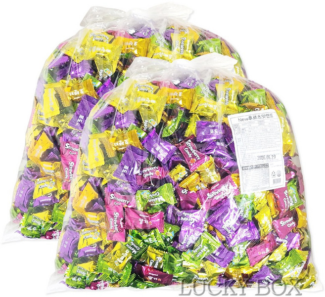 우리가스토리 대용량 후르츠맛랜드 사탕, 4kg, 2개