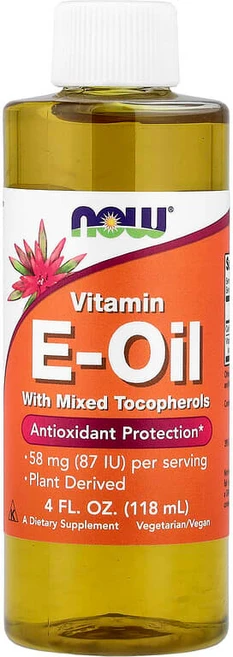 NOW Foods 혼합 토코페롤 함유 비타민E-오일 58mg(87IU) 118ml(4fl oz) NOW-00930, 1개, 118ml - 쿠팡