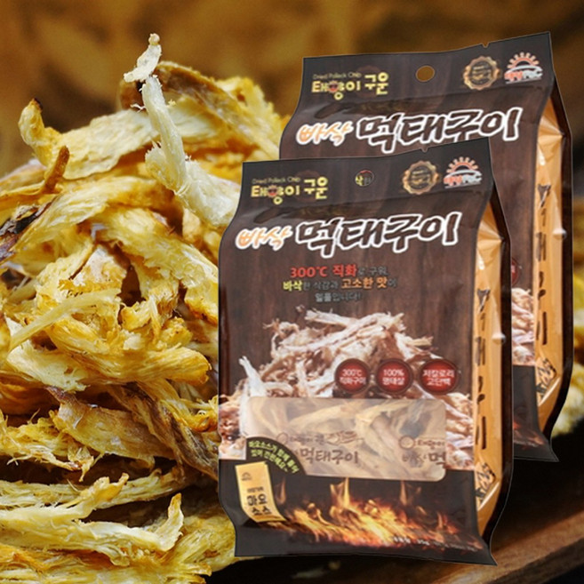 싱글팩15gx2개 빠삭먹태구이 건명태 마른명태 찢은먹태채 손질먹태 캠핑 맥주 마른안주