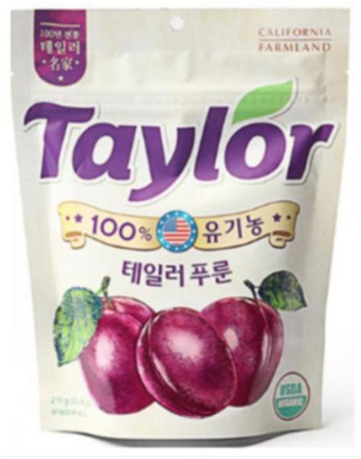 올가 건강한간식 테일러 유기농 프룬, 210g, 22개