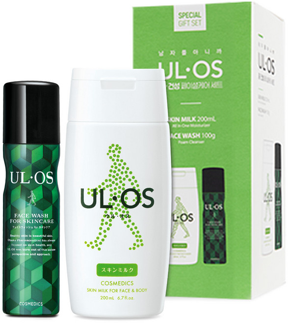 우르오스 [우르오스]페이셜 케어 2종 세트, 1세트, 선택:B_중건성(밀크200ml+페이스워시100g)