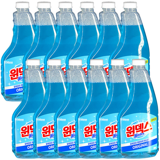 윈덱스 유리세정제 교체용 500ml x 12개