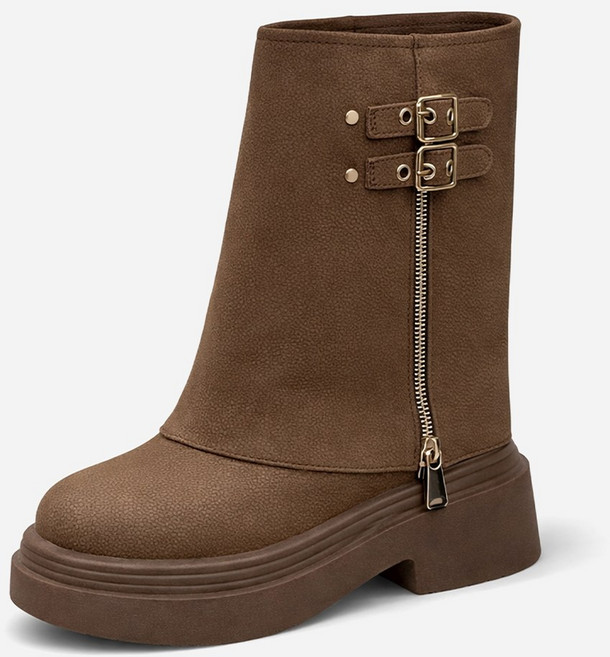 타니즈 포트 투버클 레그삭스 미들 여성 숏 부츠