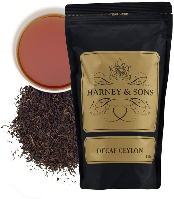 Harney Sons 디카페인 핫 시나몬 스파이스 | 473.2ml16온스 루스 리프 티 140065, 1 Pound (Pack of 1), 디카페인 홍차, 1개, 1개입, 473.2ml