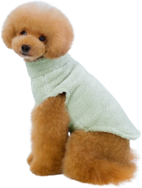 아이앤유 반려견 강아지 겨울 옷 극세사 조끼 애견 고양이, 베이지, 1개