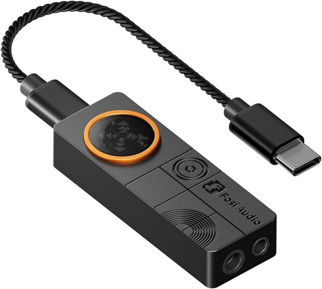 포시 오디오 DS3 USB-C DAC 앰프 동글 휴대용 헤드폰 7.1 공간 ES9039Q2M XMOS 전원 DSD512 3.5mm 싱글 4.4mm 밸런스 PC폰PS5스위치용, Black