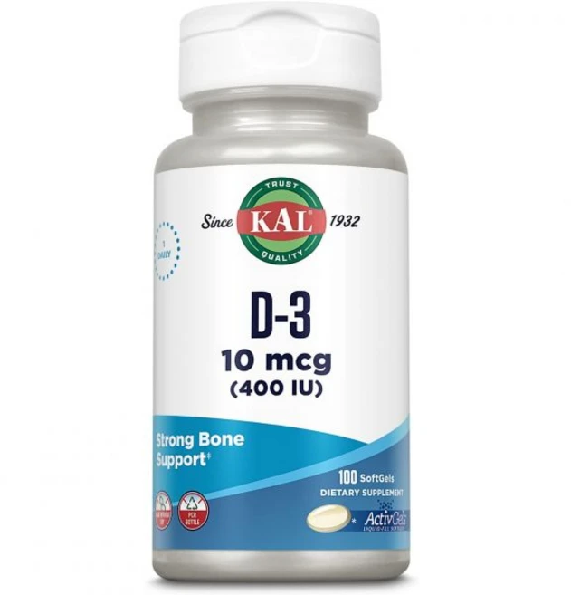비타민D KAL 비타민 D3 400 U 소프트젤(10mcg) 형태 D 칼슘 액체 충전 젤 콩 없이 만들기 100인분 소프트젤 100개, 비타민D KAL 비타민 D3 400 U 소프트젤(10m, 100정, 1개 - 쿠팡