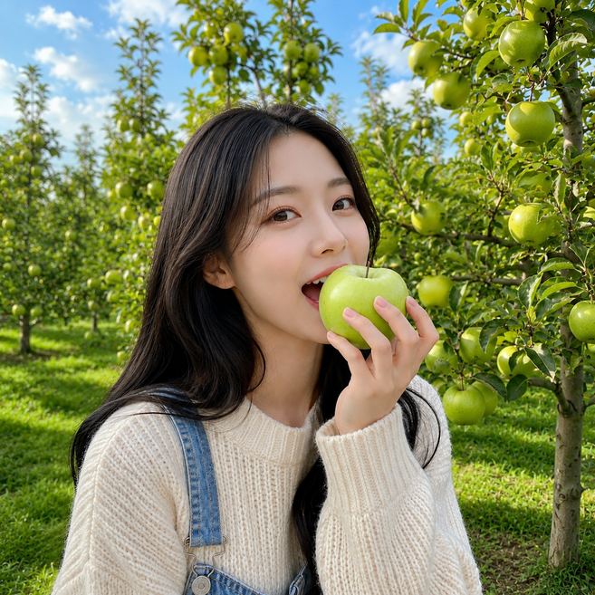 ((혀니네과일))새콤달콤초록사과 썸머킹 아오리 인생식감, 1박스, 대과5kg