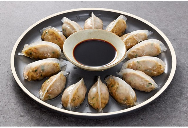 굿푸드 감자피로 만든 쫄깃 잎새 만두 5종, 슈프림 새우 만두 350g(1+1), 350g, 2개