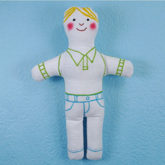 무지 봉제인형 만들기 꾸미기 재료 유아 초등 미술수업 DIY 인형 사람인형 말인형 퍼니스쿨, 1세트, 1. 사람