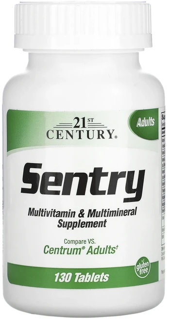 몸관리하세요 겨울입니다 21st Century 센트리 성인용 종합비타민 및 종합미네랄 보충제 130정 특별관리진행, 21stCentury센트리성인용종합비타민및종합미네랄보충, 1개 - 쿠팡