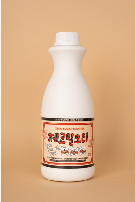 이강베 강한 제로 슈가 밀크티 베이스 원액 1kg, 1개, 1L