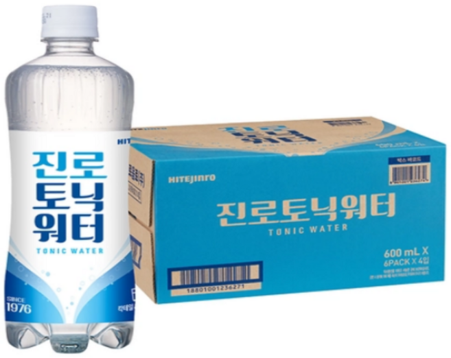 진로 토닉워터 스파클링 600ml (24개), 1개, 1