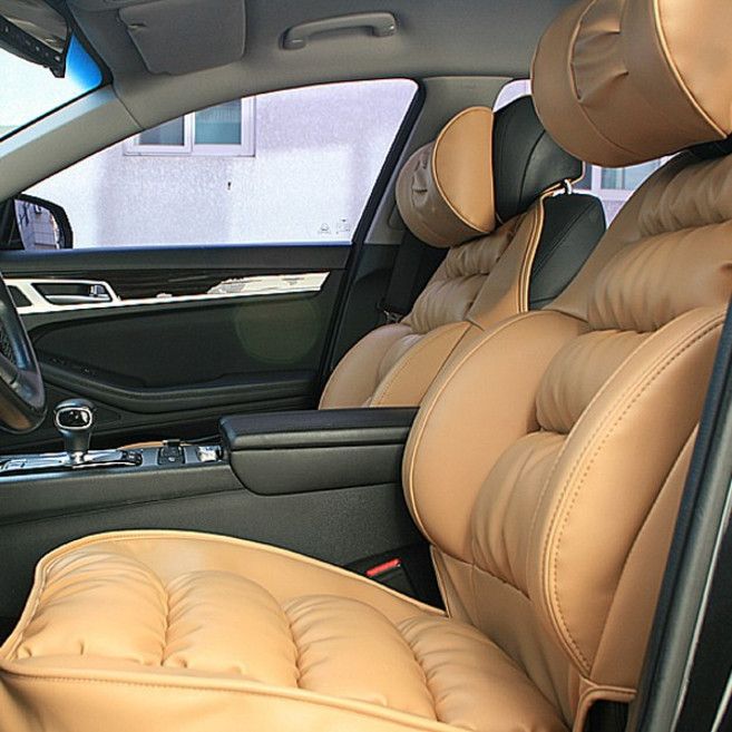 피렌체 리무진시트 버켓시트 당신의 편안한 운전을 위한 시트커버의 결정체 시트커버교체, 1개, 새들브라운