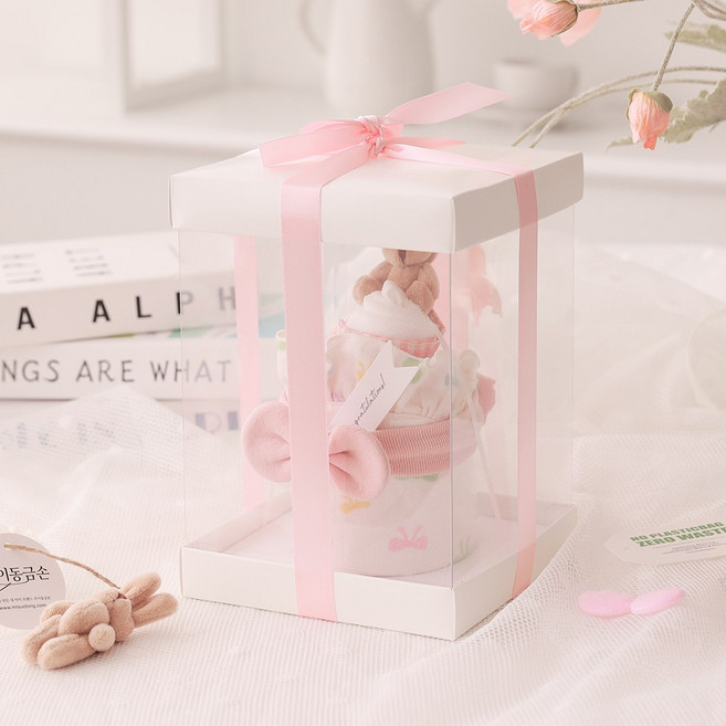 [출산백일선물] 우이동금손 오마이프린세스 아기옷 케이크세트 [포장+쇼핑백동봉]