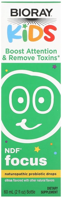 Bioray 어린이용 NDF Focus 자연 요법 프로바이오틱 드롭 시트러스 60ml(2fl oz), Bioray 어린이용 NDF Focus ..., 1개, 60ml - 쿠팡