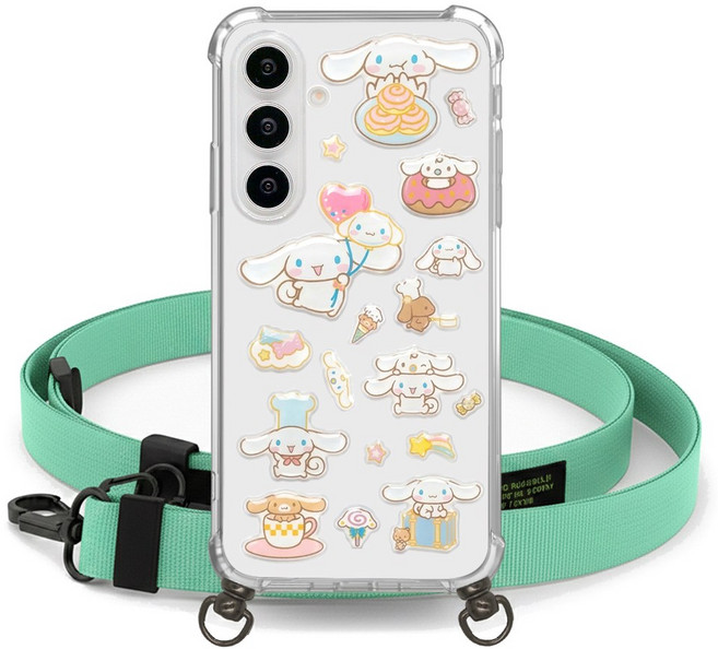 시나모롤 목걸이 케이스 패치 스트랩 키즈폰 갤럭시 어린이