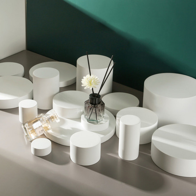 촬영 소품 입체 원통 전시다이 감성 장식 디스플레이 진열대 인테리어 오브제 스냅조이, 디자인29(30x2cm)