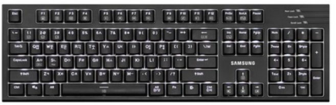 삼성전자 기계식 유선 키보드, 블랙컬러(BLACK), SK-C1200RB(기계식 키보드), 적축