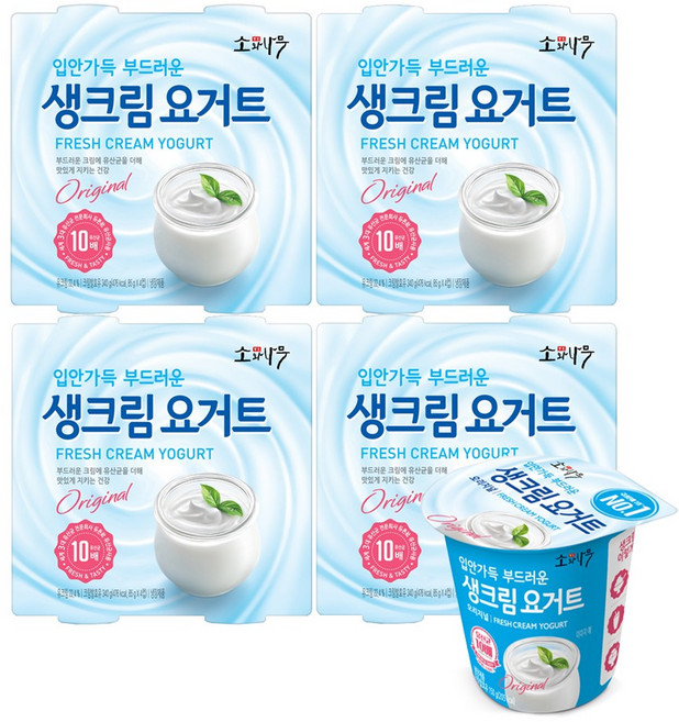 소와나무 생크림 요거트 150g x 3개, 16개