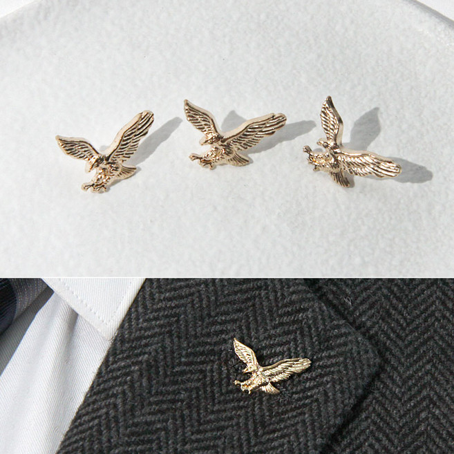 [아재리노] 금독수리 배지 브로치 정장 뱃지