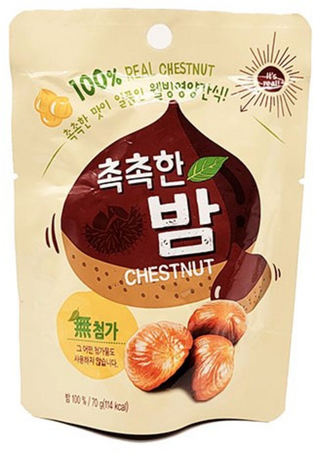 오성물산 촉촉한밤 간식, 70g, 20개