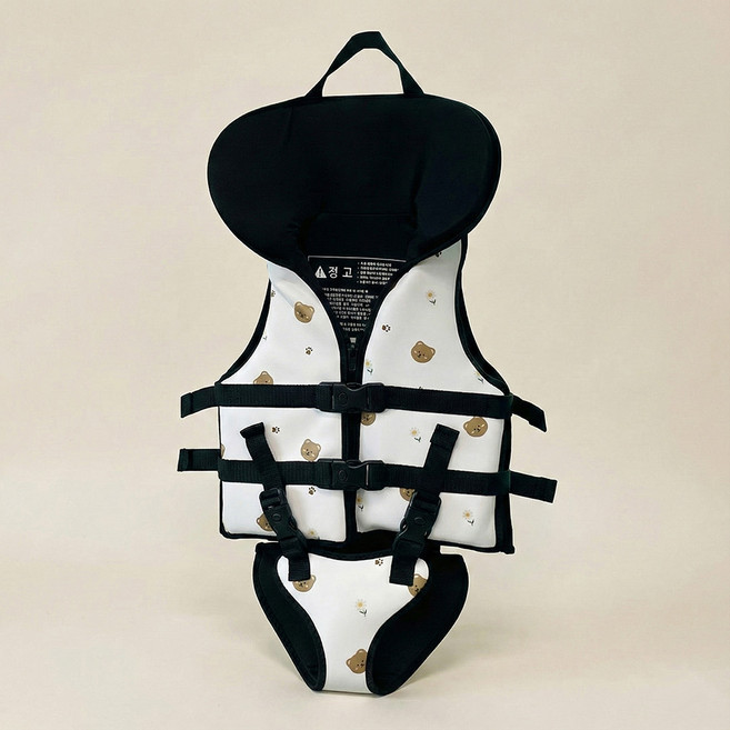 베베코지 힙쉴드 유아 구명조끼 아기 아동 키즈 여아 남아 화이트, 1개