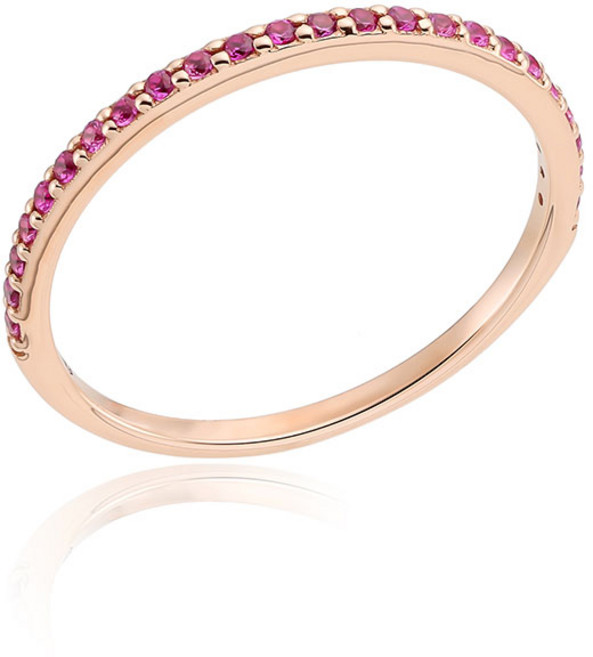 로이드 루비 하프 이터니티 14K 반지 LRF25019D