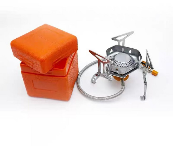 등산버너 해바라기버너 백패킹 휴대용 고화력 강염 호스연결 6800W, 1개, 포함 어댑터 포함 단일