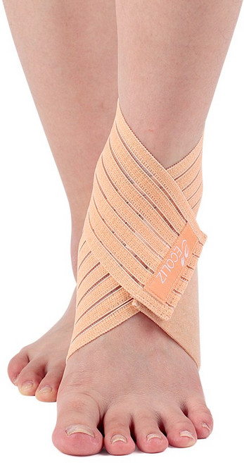 에코리즈 이지업 발목 랩 보호대 베이지, 2개