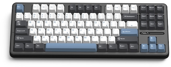 AULA AULA F87Pro 유무선 독거미 한글 기계식 키보드 펀키스 국내 정품 인디고 블랙 황축 V3