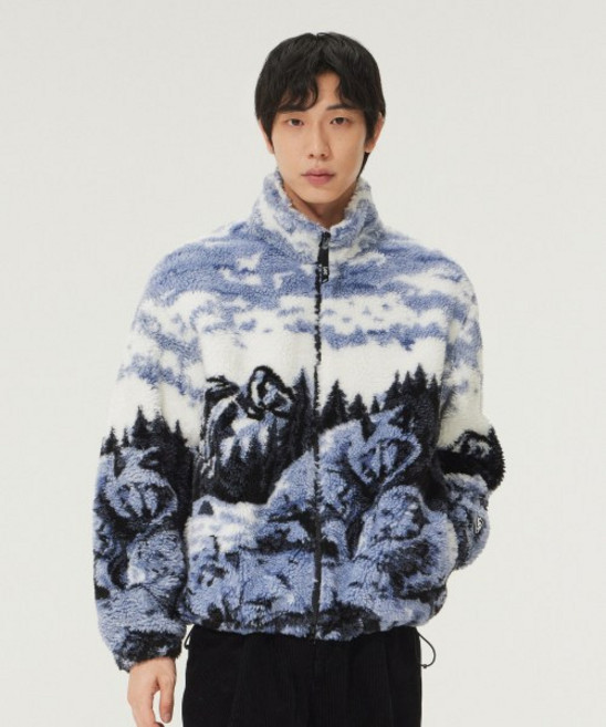 매장정품 리 LEE 울프 플리스 자켓 라이트 블루 186946