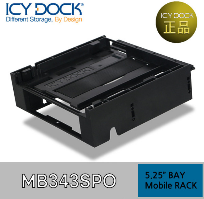 ICY DOCK MB343SPO 3.5HDD+SLIM ODD 5.25 변환가이드 정품, 1개