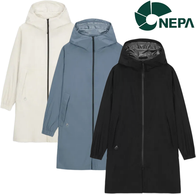 [매장발송] 네파 남여공용 우비 레인코트 방수 자켓 후드 오버핏 경량 방수 사계절 장마 우비 일상 외출 등산 산행 트레킹 캠핑 골프 우의