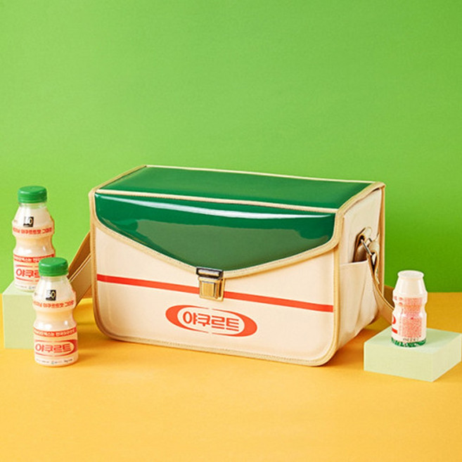 야쿠르트 유산균 옐로우 보냉백, 1개