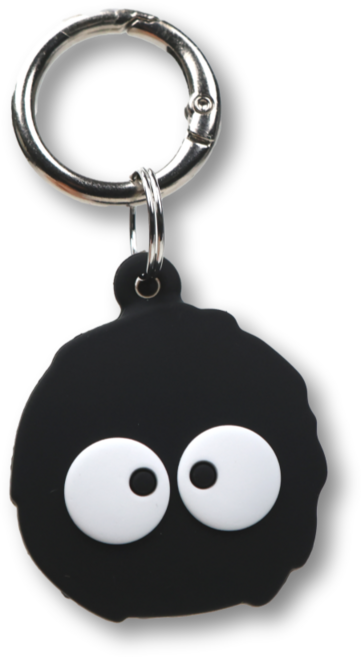 코지박스 에어태그 케이스 충격흡수 캐릭터 키링 홀더, 1개, 먼지