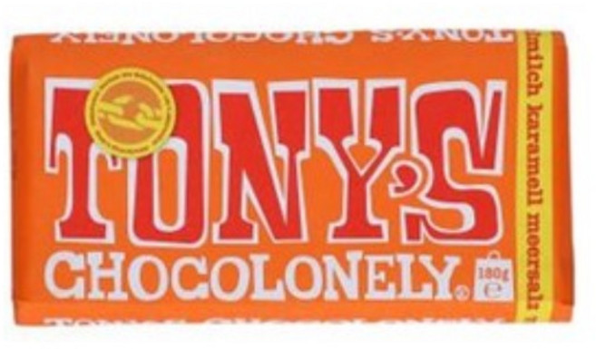 Tony's Chocolonely 토니스 초코론리 밀크초코 카라멜 솔트 180g, 1개