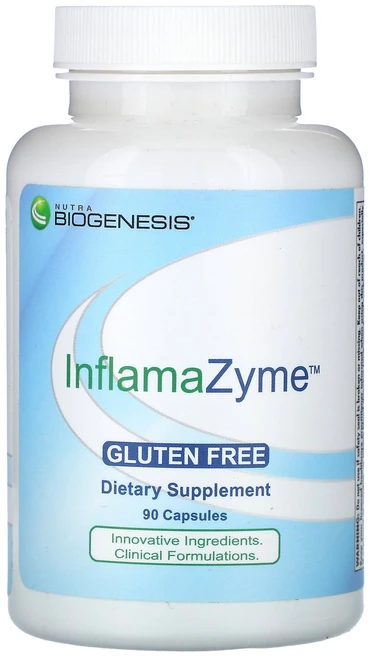Nutra BioGenesis InflamaZyme 90 Capsules, Nutra BioGenesis InflamaZyme 9, 1개 - 쿠팡