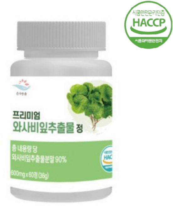 순수한줌 와사비잎추출물 정 2개월, 1개, 60정
