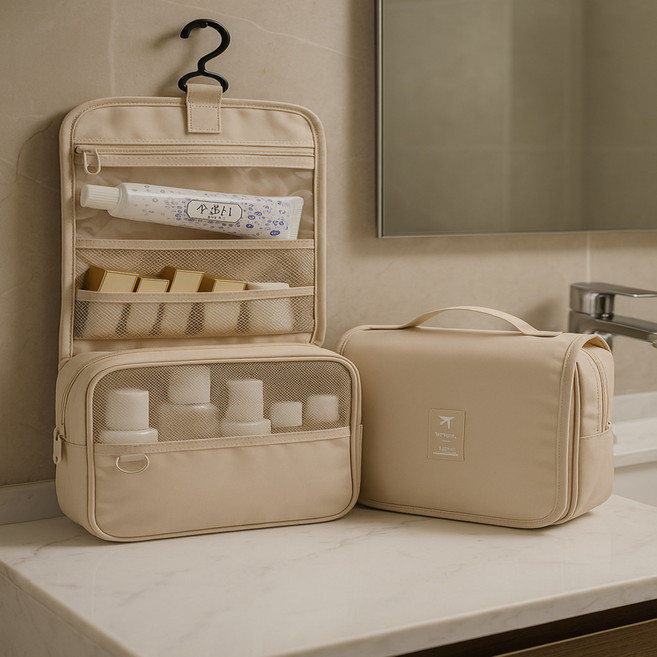 엘렌 여행용 걸이형 방수 세면파우치