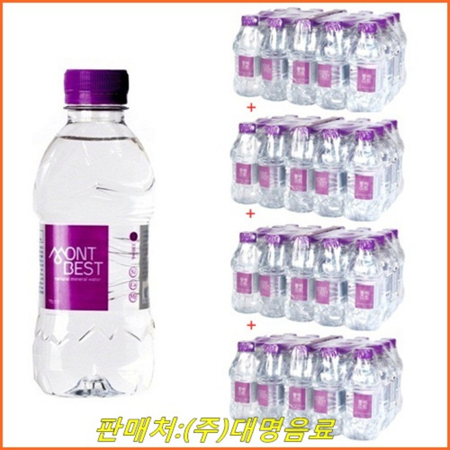 몽베스트 먹는샘물, 330ml, 160개