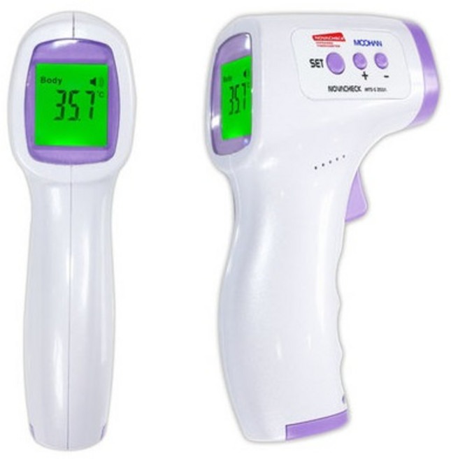 노바첵 NOVACHECK 국산 비접촉 체온계 식약처허가 의료기기인증 SKIN-100 구모델명 MTS-G200A, 1개