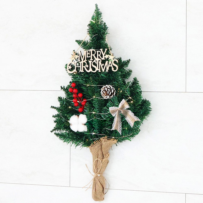 HK.sell 파인 트리 성탄절 리스 세트, 혼합, 1세트