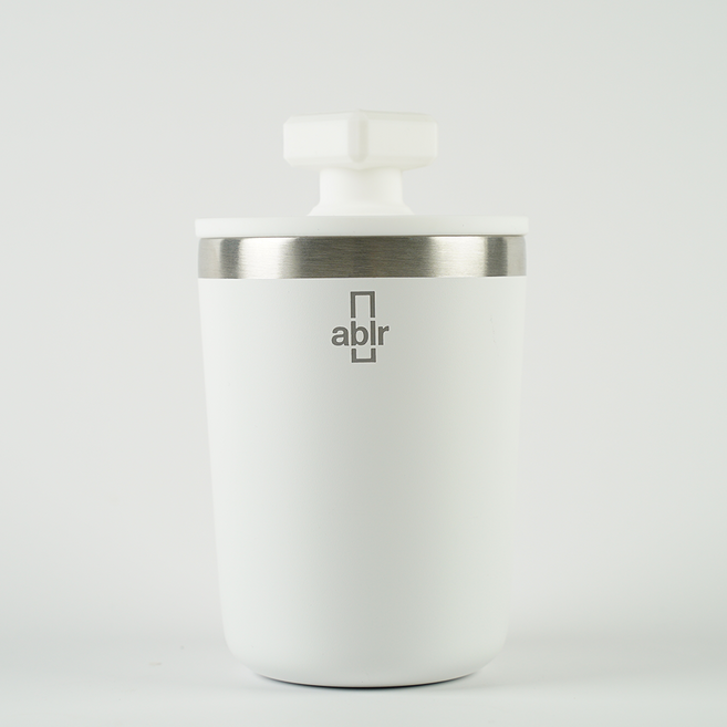 아블러(아이스메이커+얼음컵+텀블러) 캠핑 피크닉 투명 얼음컵, 큐브, 화이트, 1개