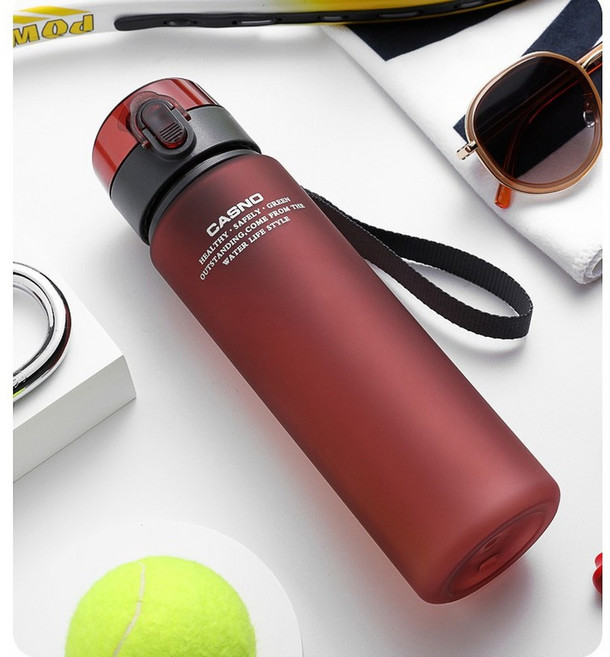 卡西諾 磨砂運動水杯 400ml, 紅色, 1套