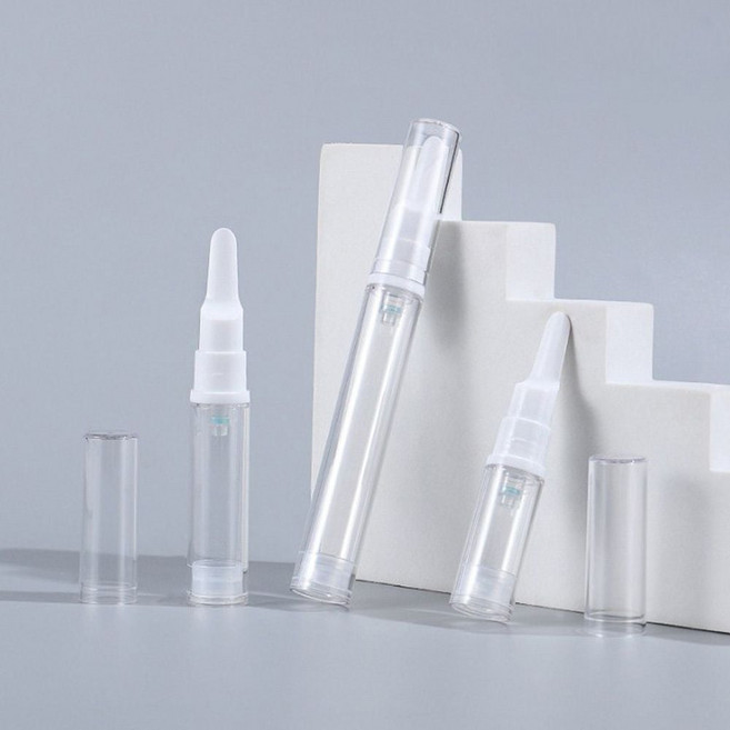 투명 진공 아이크림 공병 파운데이션 용기 소분 에어리스 스킨 보틀 여행용 샘플 기내용 토너 미니 화장품 new+0195zf